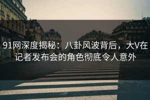 91网深度揭秘：八卦风波背后，大V在记者发布会的角色彻底令人意外