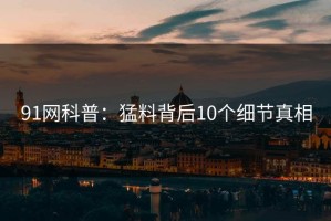 91网科普：猛料背后10个细节真相